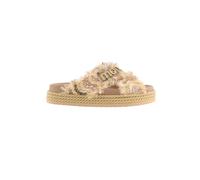 Mou - Fringed Crossover-Strap Sandal - - Shoes - Donna - Marrone - 40 EU