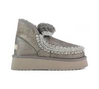 Mou - Metallic Mini Eskimo Platform Boot - - Shoes - Donna - Grigio - 37 EU