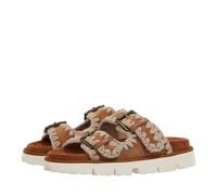 Mou New bio with Buckles Cognac SW461005A Cog 40