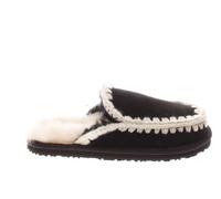 MOU Slipper in Suede Nero