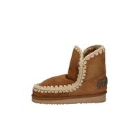 STIVALETTO ESKIMO GLITTER LOGO COGNAC MOU 41