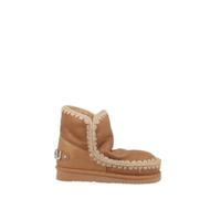 Mou - Stivali in pelle da donna con logo in strass - - Shoes - Donna - Marrone - 37 EU