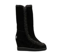 Mou - Stivali Lunghi in Camoscio Nero con Punta Francese - - Shoes - Donna - Nero - 41 EU