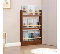 Moubhjd MoubhjdScaffale for libri in legno, scaffale for camera da letto, librerie in liquidazione Scaffale da terra, spazio for libri for l'home office, il soggiorno e la camer(Size：70x10x89cm)