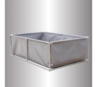 Moubhjd Serbatoio d'Acqua Grande,Stagno per Pesci in Tela con Supporto Tridimensionale Acquario per Pesci con staffe in Acciaio zincato utilizzato per la Cultura Koi,Serbatoio e Piscina