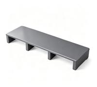Moubhjd Sgabello Legno Pedana 100×30×15cm Grigio non richiede montaggio | robusto aiuto per la mobilità con forte capacità portante, sgabello portatile per bagno, ufficio, uso esterno