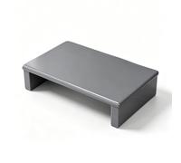 Moubhjd Sgabello Legno Pedana 40×30×15cm Grigio non richiede montaggio | Comodo Multifunzionale,Altezza 12/15/20 Cm Gradino per Comodino per Adulti Anziani