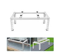 Moubhjd Staffe per Climatizzatore Unità Esterna, Mensole Acciaio Zincato, Include Sistema di Fissaggio SX e Piedini Antivibranti（Size：80x30x40cm）