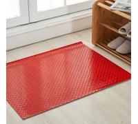 Moubhjd Tappeto Gomma Antiscivolo Copri Pavimento Spessore 2.5mm Robusto su Misura, per banco da lavoro, cucina（Color:Red,Size:150x50cm, Thickness:2.5mm）