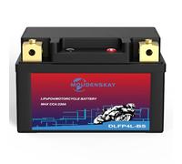 MOUDENSKAY Batteria al litio per moto 12V batteria al litio moto Powersports con BMS, YTX4L-BS, 2,5 Ah, 220CCA LiFePO4, per moto, ATV, UTV, scooter, motoslitta e altro ancora