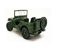 MOUDOAUER Modellino di veicolo militare Willys in pressofusione, scala 1:18, tattico fuoristrada della Seconda Guerra Mondiale, da collezione, ornamento da collezione