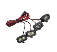 MOUDOAUER Set di luci a LED per camion cingolati RC scala 1/10 1/8, kit faro luminoso bianco con staffe di montaggio in metallo per Traxxas TRX4 TRX6 Wraith GEN8