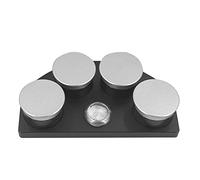 MOUDOAUER Supporto sostituibile per tazza di olio in lega con 4 contenitori in ceramica per orologiaio riparazione orologi orologiaio strumento accessori per orologi accessori per orologi