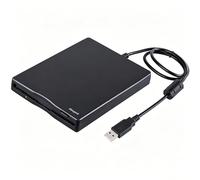 Mougerk - Unità floppy USB da 3,5 cm con disco floppy esterno USB da 1,44 MB FDD portatile USB Plug and Play per computer portatili desktop e notebook (nero)