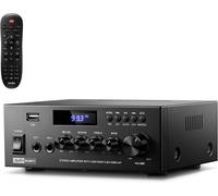 Moukey MAMP3 Amplificatore a 2 Canali 300W, Bluetooth 5.3, Amplificatore HiFi