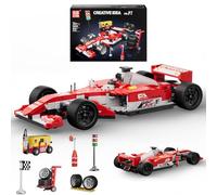 Mould King 10035 Technik Speed Champion Formul 1 auto da corsa morsetto blocchi di costruzione auto da corsa kit con ruota di scorta, strumenti di riparazione (1603 pezzi)