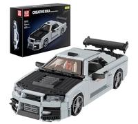 Mould King 10113 Technik Speed Champion Car Building Blocks GTR Racing Car Clamping Blocks Super Sports Car Building Toy Model Kit per ragazzi e adulti (1513 pezzi)