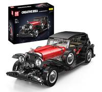 Mould King 10114 - Modellino di auto da costruzione, modello di auto sportiva convertibile, 1308 pezzi, per costruire la propria auto, casa e ufficio, da collezione, per adulti e ragazzi