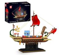 Mould King 10156 Kit modello nave da guerra romana, 1466 pezzi giocattolo da costruzione, antica nave da battaglia per adolescenti e adulti, età 14+