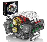 Mould King 10181 Engineering Engine Kit Blocchi Da Costruzione Blocchi Di Bloccaggio Motori Di Simulazione Del Motore Boxer Engine Kit Con Motore Automatico Funzionale Kit per Adulti (2375 Parti)