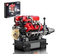 Mould King 10204 - Kit motore V8, mattoncini da costruzione, per auto, motore a benzina (750 pezzi)