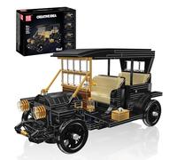 Mould King 10261 Vintage Car Model Kit for Adults, Creator Expert Retro Automotive Engineering Construction Set, Collectible Antique Roadster Office Desktop Exhibition Display (1290 Pieces)