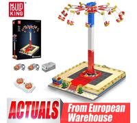 Mould King 11016 Parco divertimenti L'altalena volante motorizzata Building Block Montagne russe Set di mattoni Regalo di Natale per bambini Original Box Packing