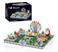 Mould King 11022 Tecnica Parco divertimenti giocattolo - Kit da costruzione realistico per bambini creativi, set da gioco per ragazzi e ragazze dai 14 anni in su, bambini con ruota panoramica
