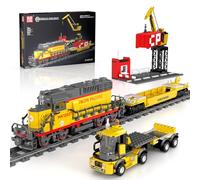Mould King 12027 Technic treno modello blocchi di costruzione Ferrovia elettrica morsetto APP telecomandato con binari costruzione giocattolo regalo per adulti e ragazzi (1170 parti)