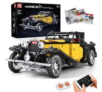 Mould King 13080 Auto classica T50 telecomandata per versione dinamica del modello di montaggio a blocchi di costruzione retrò kit auto vintage, 3564 pezzi morsetto set da costruzione