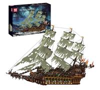 Mould King 13197 Kit di navi pirate, MOC Nave pirata modello di barca a vela olandese Set di costruzione Set per costruire, Display Nave pirata modello di costruzione giocattolo 4364 pezzo