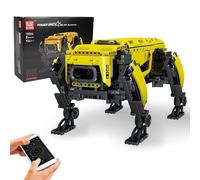 Mould King 15066 Giallo Tecnico Robot a Quattro Zampe Dog Building Block Kit, Modulo di Potenza Robot Intelligente Meccanico Programmabile Educativo STEM Giocattolo Costruzione di Morsetto(936 PCS)