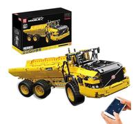 Mould King 17010 Tecnologia Dumping Loader Truck, Costruzione Blocchi di Blocchi di Bloccaggio, Auto telecomandata a sei ruote con motori, Regali educativi per bambini Auto Transporter Truck
