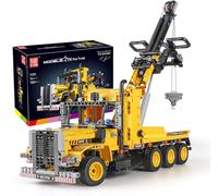 Mould King 17011 Technik Gru, Camion Giocattolo, 1250 Parti Ingegneria Series Set di Costruzioni con Veicoli da Cantiere, Trailer Costruzioni Veicolo di Design