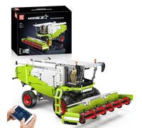 Mould King 17014 Tecnologia Mietitrebbia Kit Blocchi Buidling, Mietitrebbia telecomandata MOC, Set di blocchi di bloccaggio per veicoli da costruzione pesanti Trattore Claas Lexion 760 (1265 PCS)