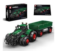 Mould King 17095 Motorized Tractor Model Kit for Adults, App Controlled Construction Vehicle Engineering Supercar Set, Dual Remote Agricultural Machine Collector Display (2368 Pieces)
