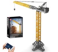 Mould King 17096 - Kit per gru a torre mobile tecnica, oltre 2565 pezzi, set di ingegneria motorizzata con app e telecomando, progetto MOC meccanico avanzato per adulti