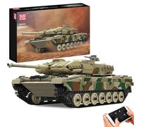 Mould King 20020 MOC Leopard 2 - Set di blocchi di costruzione per veicoli militari, con telecomando, per ragazzi e bambini dagli 8 anni in su (1091+ pezzi)