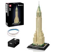 Mould King 22036 Landmark Architecture Building Set, Skyscraper Building Model Kit for Adults Collectible Building Blocks Toy Display for Home & Office Decor (2265 Pieces)
