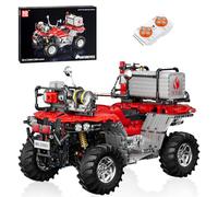 Mould King 23003 Tecnica Blocchi di costruzione moto vigili del fuoco moto ATV con telecomando vigili del fuoco giocattolo STEM kit compatibile con altre marche (2100 pezzi)