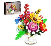 Mould King 24099 Dreamy Flower Bed Model Kit for Adults, Botanical Collection Architecture Set, Collectible Artificial Floral Plant Exhibition Office Home Desktop Decor (1164 Pieces)
