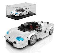 Mould King 27070 Technic Racing Car Brick Set di mattoncini per auto sportive CC850 con scatola espositiva in acrilico Regalo per adulti e adolescenti (388 pezzi)