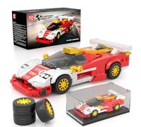 Mould King 27089 - Set di mattoncini da costruzione per auto GTR LT supercar con vetrina acrilica per adulti, 385 pezzi