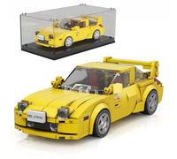 Mould King Initial D Car RX-7 Model Car Building Blocks con vetrina, 27016 Kit per auto modello Speed Champion Set di costruzione per auto (389 pezzi)