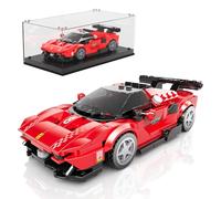Mould King Speed Champion 27069 - Set di mattoncini da costruzione per auto da corsa P80C, con vetrina in acrilico, per auto, da collezione (449 pezzi)