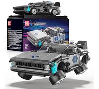 Mould King Speed Champions Time Machine di Delorean Building Toy for Kids - Giocattolo per auto con 2 modalità di costruzione per ragazzi e ragazze, dai 9 anni in su, idee regalo per compleanni e fan