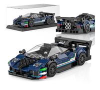 Mould King Technical Speed Champion 27094 - Blocchi di costruzione per auto da corsa, con vetrina in acrilico, modello di auto da collezione per ragazzi e adulti (447 pezzi)