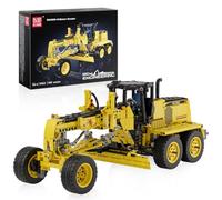 Mould King Technik Motor Grader Modello con controllo pneumatico, kit di costruzione per modello di macchine da costruzione con 1109 pezzi, giocattolo STEM 19023 per bambini dai 14 anni in su e per