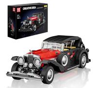 Mould King Tecnologia auto d'epoca modello di mattoncini da costruzione DSBG retro di lusso modello di mattoncini da costruzione auto sportiva regalo per adulti (1308 pezzi)