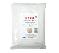 Mouldmaster Kerax Eco Snow-Cera per Candele autoguidanti, 1 kg, Bianco